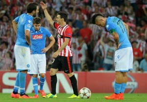 Il tracollo del Napoli a Bilbao